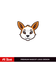 Kangaroo Face Logo Design