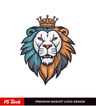 Royal Lion Crown Logo Design