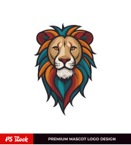 Mascot Lion Logo Design