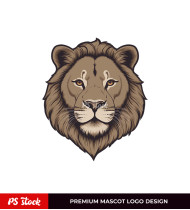 Lion Brown Logo Design