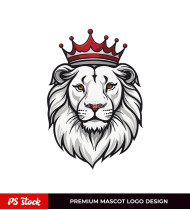 The King Lion Logo Design