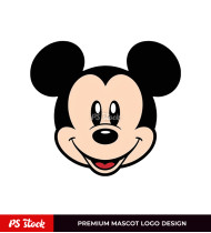 Mickey Mouse Face Illustration
