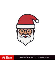 Santa Claus Sticker Logo