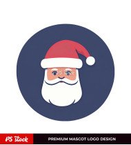 Papa Noel Face Sticker