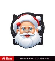 Santa Smiles Sticker