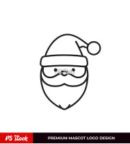 Trendy Santa Claus Icon