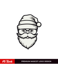 Santa Claus Face Drawings For Stickers