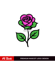 Pink Rose Icon