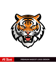 Mascot Tiger Logo Design