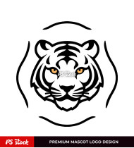 Tiger Face Logo Stock