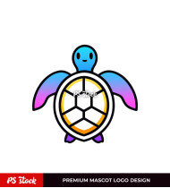 colorful Tortuga Mascot